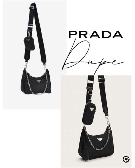 dupe prada white crossbody|prada triangle dupe.